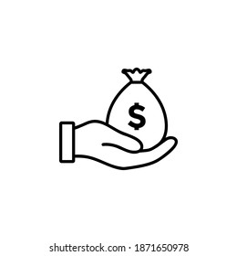 Diseño vectorial de símbolo de icono de ganancia