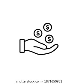 Diseño vectorial de símbolo de icono de ganancia