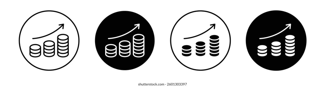 Earning icons vectors graphics collection