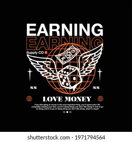 earning love money simple vintage