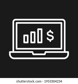 Ganancia, monetización, imagen vectorial de icono de ganancia. También se puede usar para Finanzas y Dinero. Idóneo para aplicaciones web, aplicaciones móviles y medios impresos.