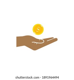 earning money icon vector illustration design template web