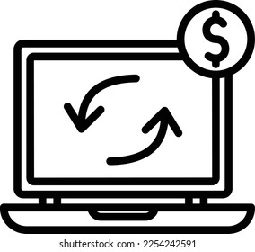 Earning Update  Vector Icon which is suitable for commercial work and easily modify or edit it
