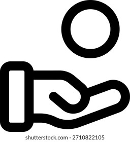 Verdienen Vektordesign im modernen Stil, Gewinn Einkommen und Finanzwachstum Konzept, Geld Umsatz Illustration. Liniensymbol