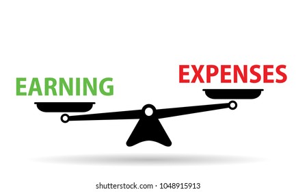 Earning Vs Expenses Scales 