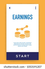 Earnings Icon Concept