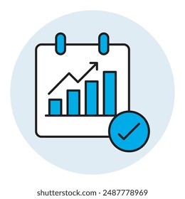 Earnings Icon with Dollar Sign, Vector Icon Representing Financial Earnings, Earnings and Income Growth Icon