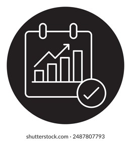 Earnings Icon with Dollar Sign, Vector Icon Representing Financial Earnings, Earnings and Income Growth Icon