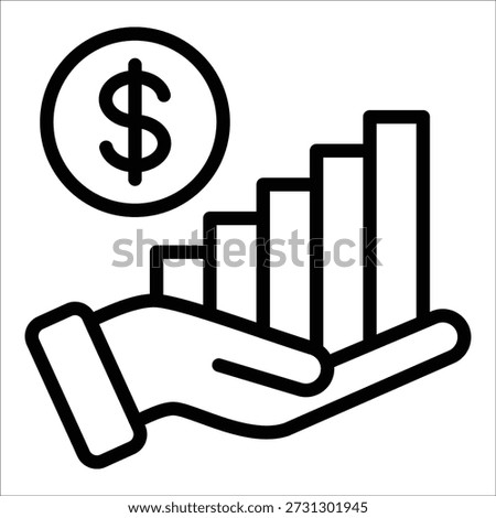 Earnings Icon Element For Design