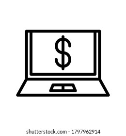 Earnings icon or logo isolated sign symbol vector illustration - high quality black style vector icons
