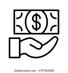 Earnings icon or logo isolated sign symbol vector illustration - high quality black style vector icons
