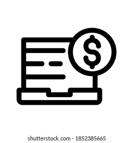 Earnings icon or logo isolated sign symbol vector illustration - high quality black style vector icons
