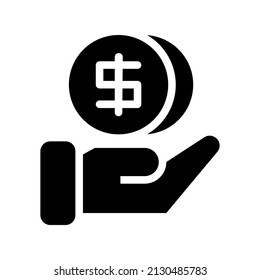 Ilustración de diseño de símbolo de vector de icono de ganancias