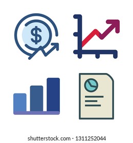 earnings icons set. vector set about [ iconsRandom:4] icons set.