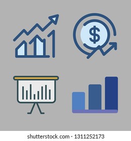 earnings icons set. vector set about [ iconsRandom:4] icons set.