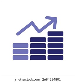 ícones de ganhos. ilustração de vetor colorido simples
