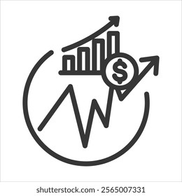 Earnings Per Share EPS Outline Icon Vector Illustration
