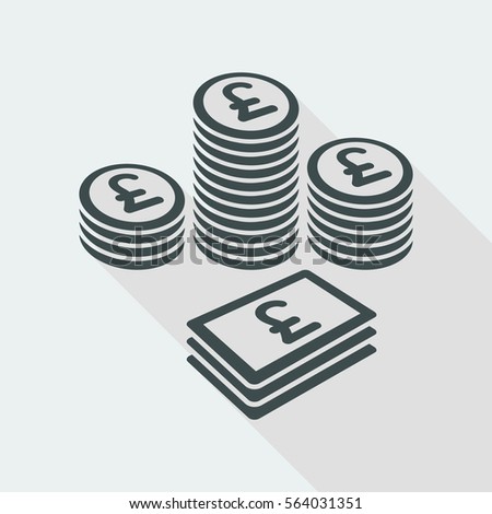 Earnings - Sterling - Vector web icon