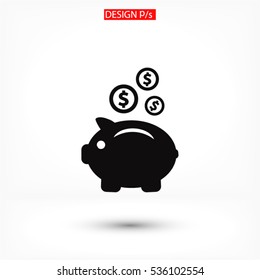 earnings .Vector icon 10 EPS