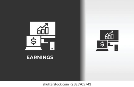 Earnings Vector, Icon Or Logo Sign Isolated Symbol Illustration
