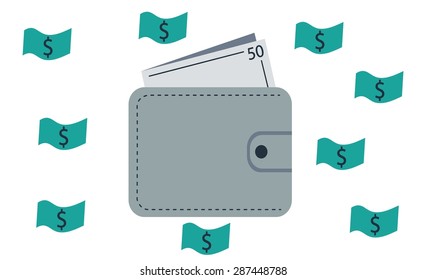 earnings/vector illustration on different layers, suitable for animation