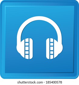 Earphone button,vector