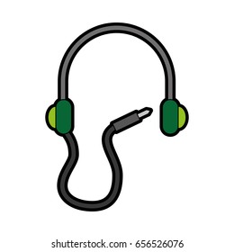 earphone device isolated icon