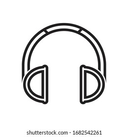 earphone electronic headphone icon vector design