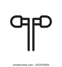 Earphone Headphone Box Icon Outline