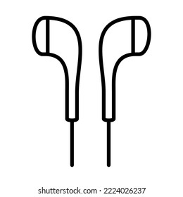 Earphone, Headset Icon Logo Design Vector Template Illustration Sign And Symbol Pixels Perfect