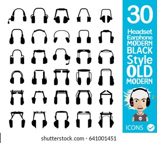  Earphone, headset icons