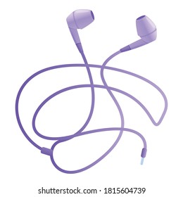 Earphone icon. Cartoon of earphone vector icon for web design isolated on white background
