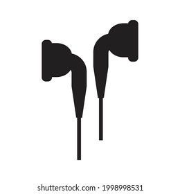Earphone icon design isolated on white background
