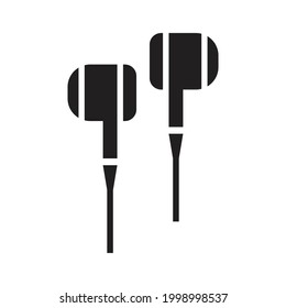 Earphone icon design isolated on white background