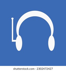 diseño de iconos auriculares adecuado para logotipo y diseño web
