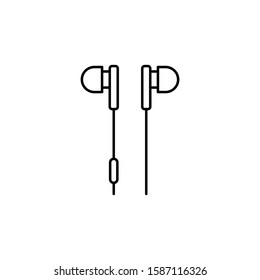 earphone icon design. vector illustration