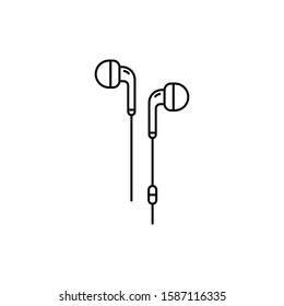 earphone icon design. vector illustration