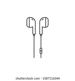 earphone icon design. vector illustration
