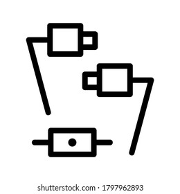 Earphone icon or logo isolated sign symbol vector illustration - high quality black style vector icons

