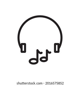 earphone icon or logo isolated sign symbol vector illustration,high quality black style vector icon.