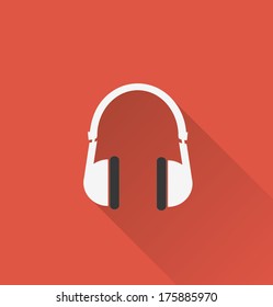 earphone icon in minimal style