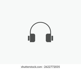 Ohrhörersymbol Minimalistisches Vektordesign