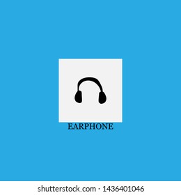 earphone icon sign signifier vector