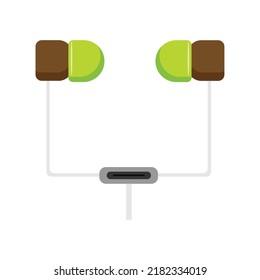 Earphone icon. Subtable to place on music, audio, etc.