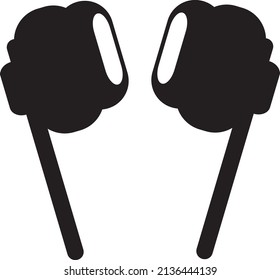 earphone icon symbol illustration on white background..eps
