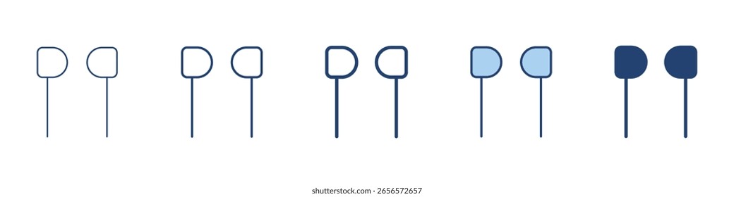 Kopfhörer-Symbol Symbol Set Sammlung