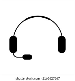 earphone icon together with microphone