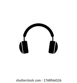 Earphone icon in trendy flat design