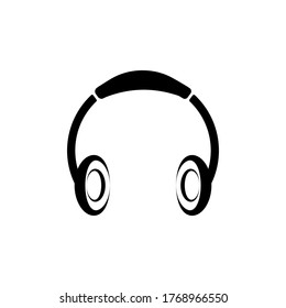 Earphone icon in trendy flat design
