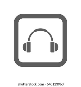 Earphone Icon in trendy flat style isolated on white background. Award symbol for your web site design, logo, app, UI. Vector illustration, EPS10.